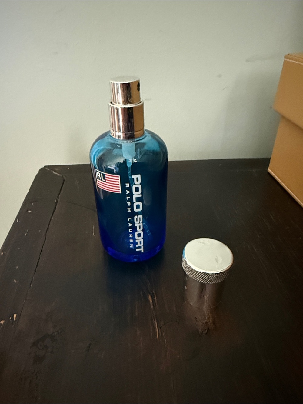 Polo Sport Ralph Lauren Blue Cologne Bottle
